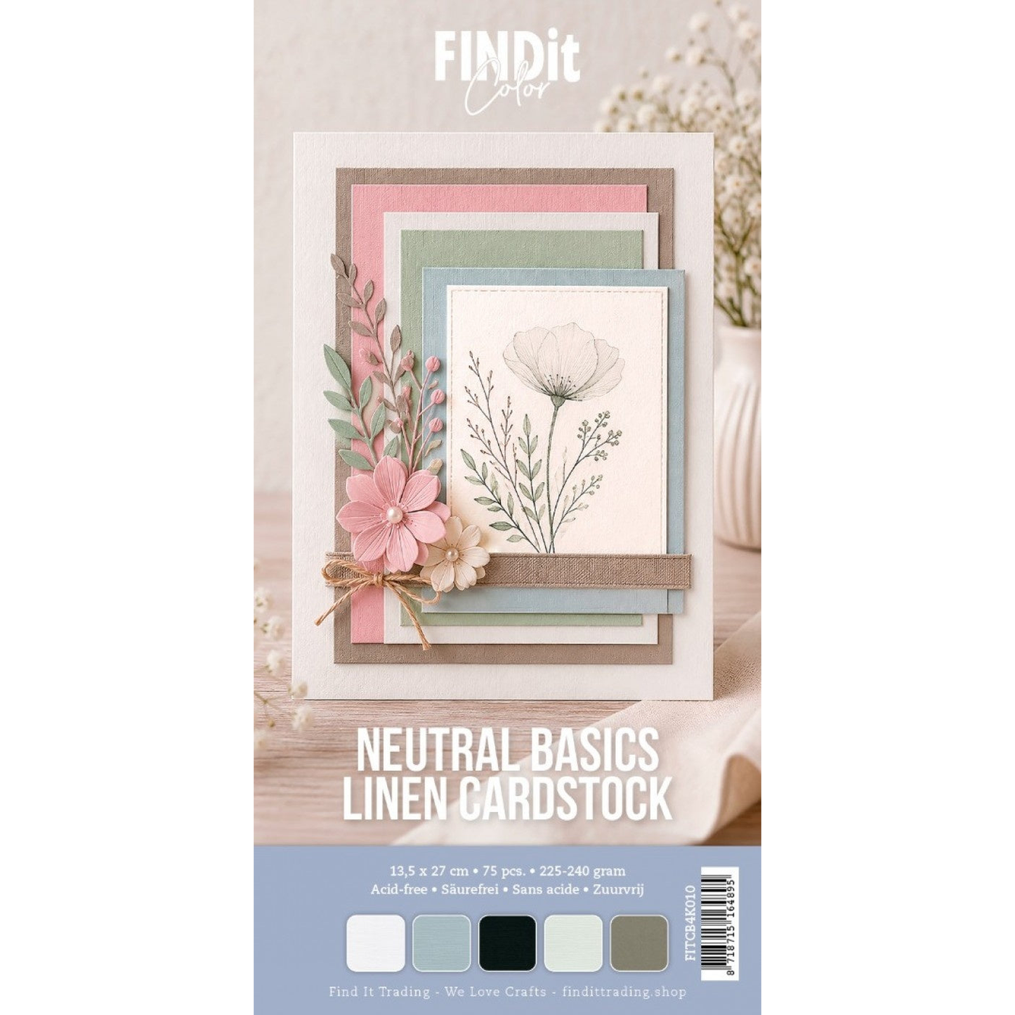 Linen Cardstock Neutral Basics