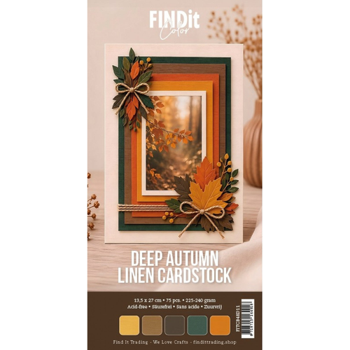 Linen Cardstock Deep Autumn
