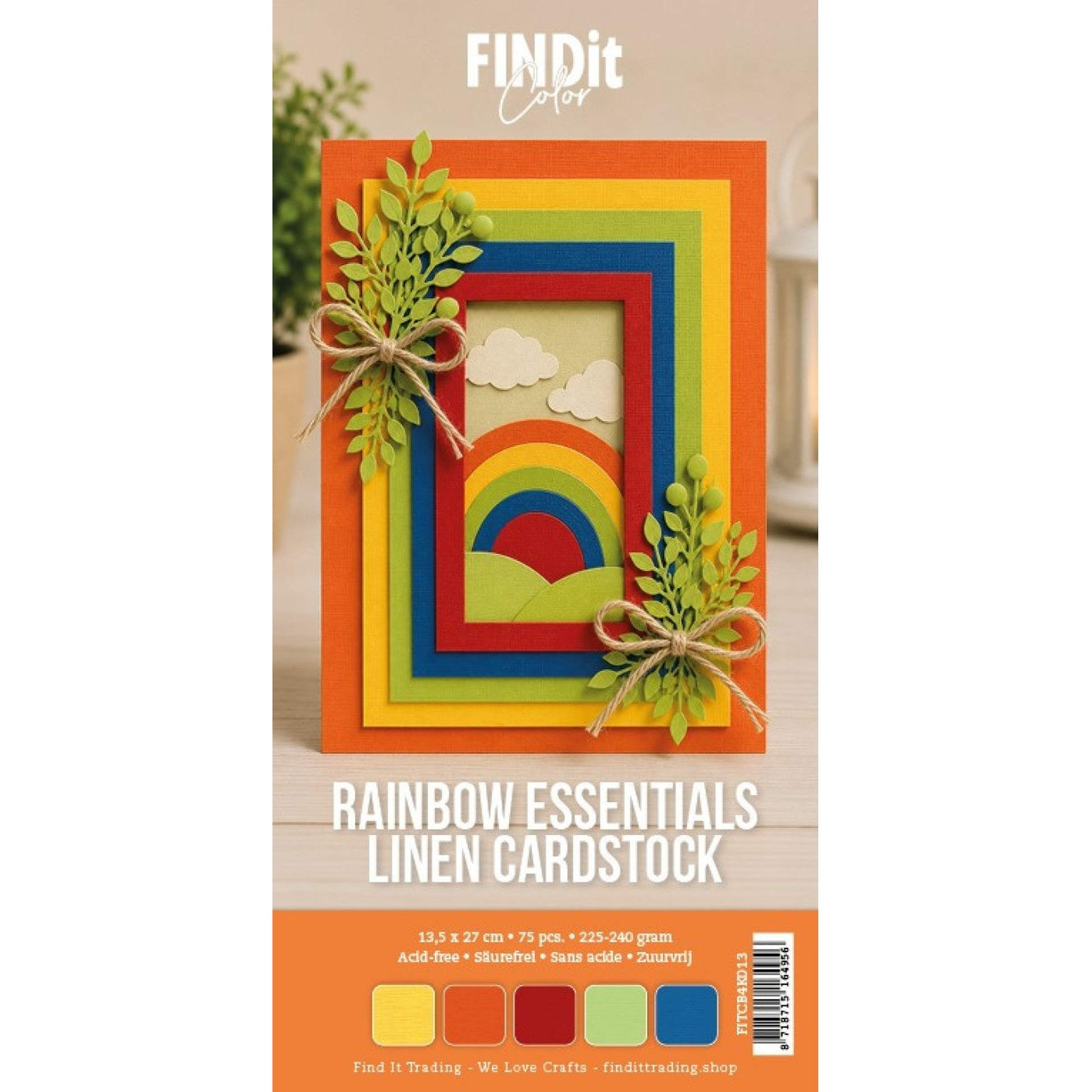 Linen Cardstock Rainbow Essentials