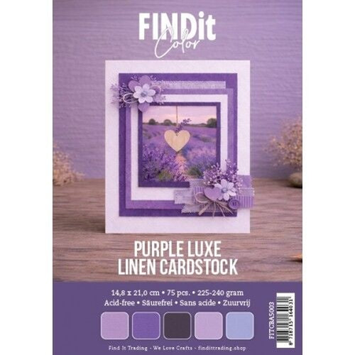 Linen Cardstock Purple Luxe