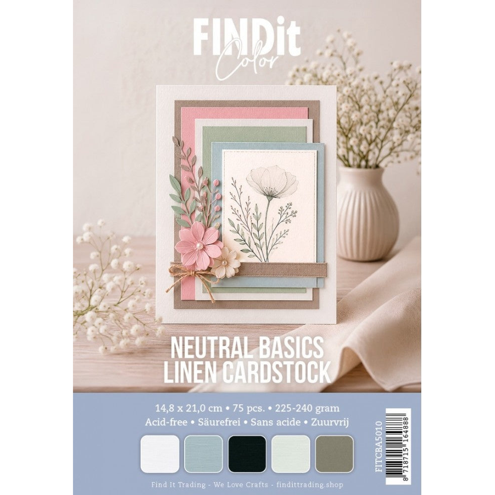 Linen Cardstock Neutral Basics