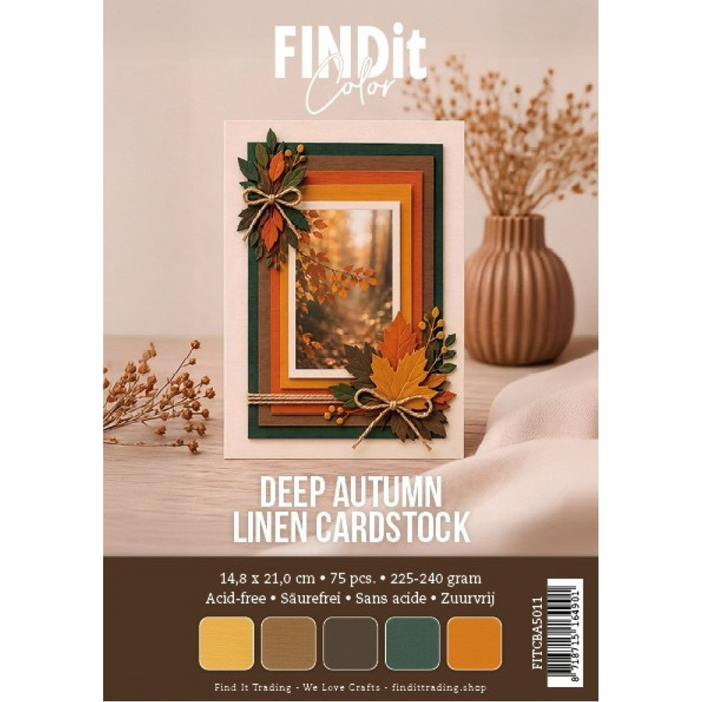 Linen Cardstock Deep Autumn