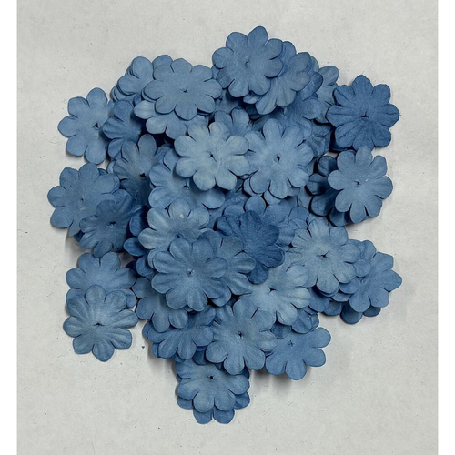 Paper Flowers Dusty Blue