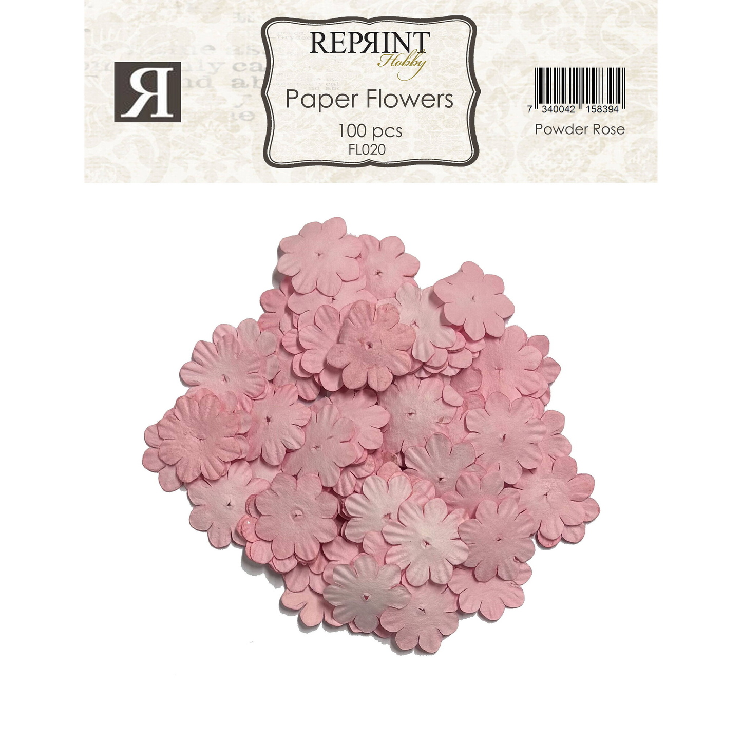Paper Flowers Powder Rose