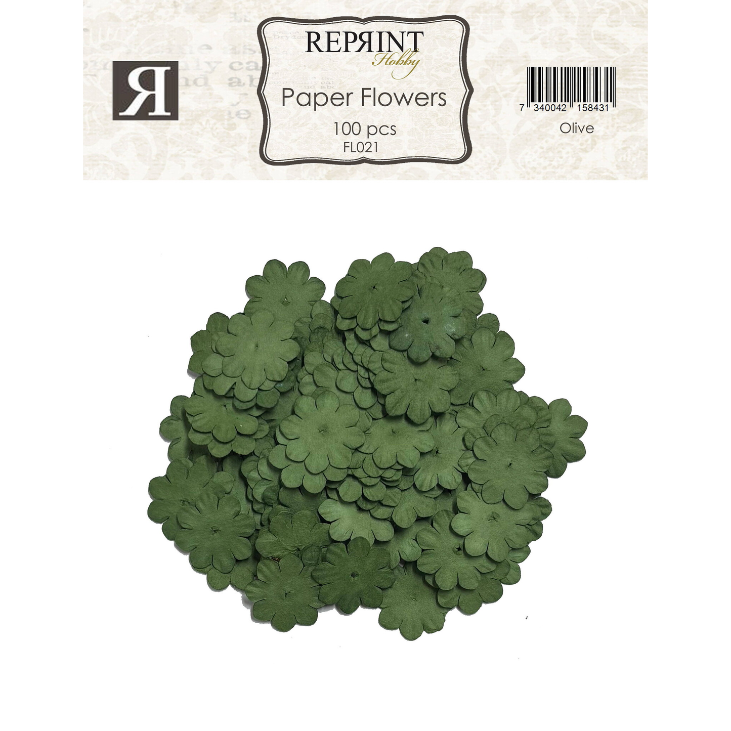 Paper Flowers Olive