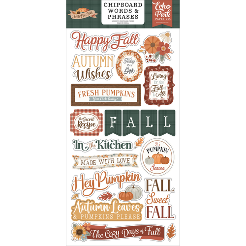 Feels Like Fall Chipboard Word & Phrases