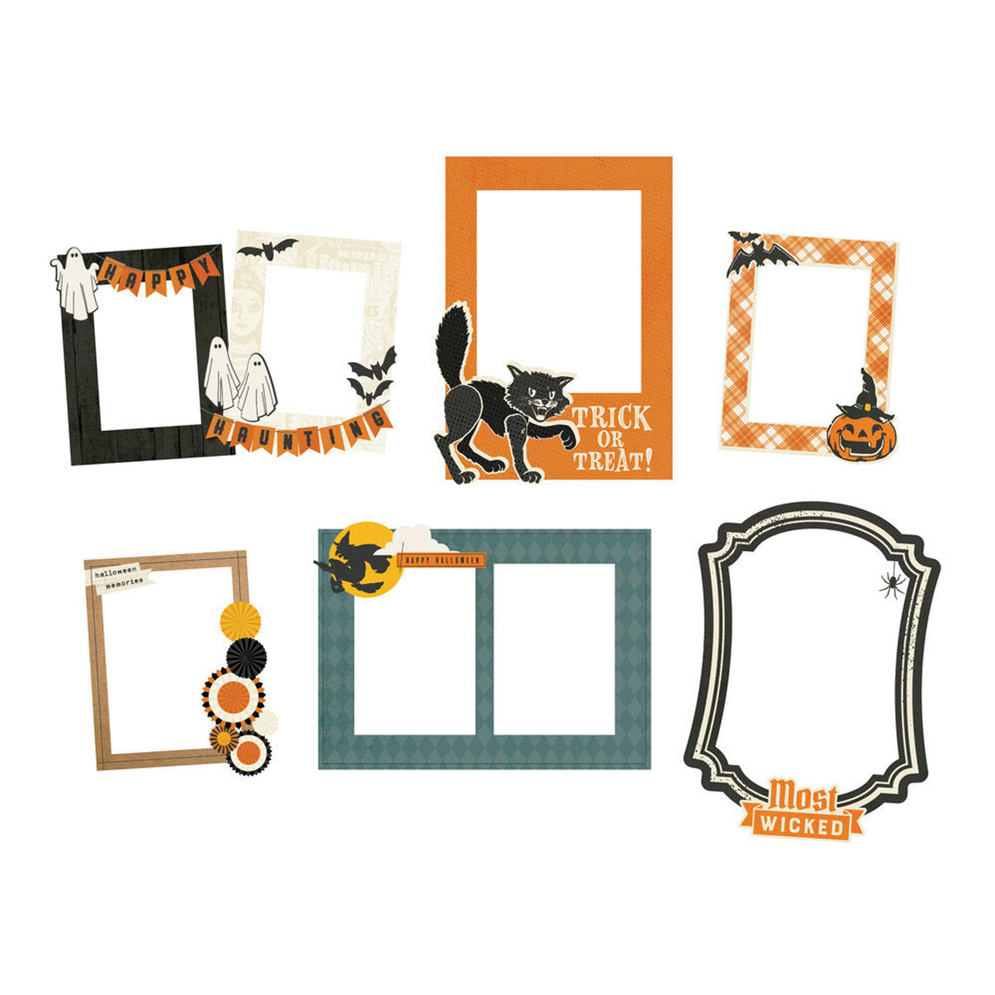 Simple Vintage Scary Stories Chipboard Frames