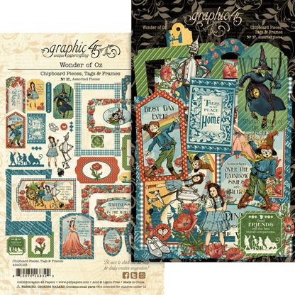 Wonder of Oz Pieces, Tags & Frames