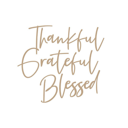 Stylish Script Thankful Glimmer Hot Foil Plate