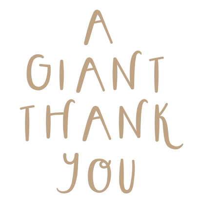Spellbinders Giant Thank You