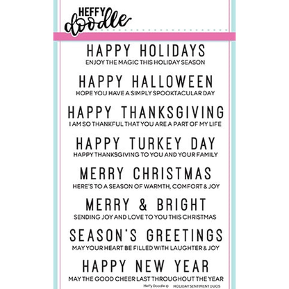 Holiday Sentiment Duos