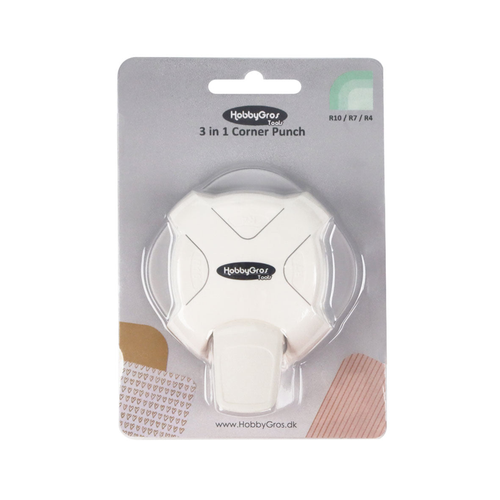 3 in 1 Eckstanzer rund