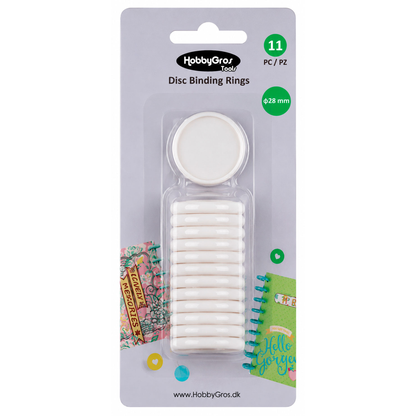 Disc Binding Rings White