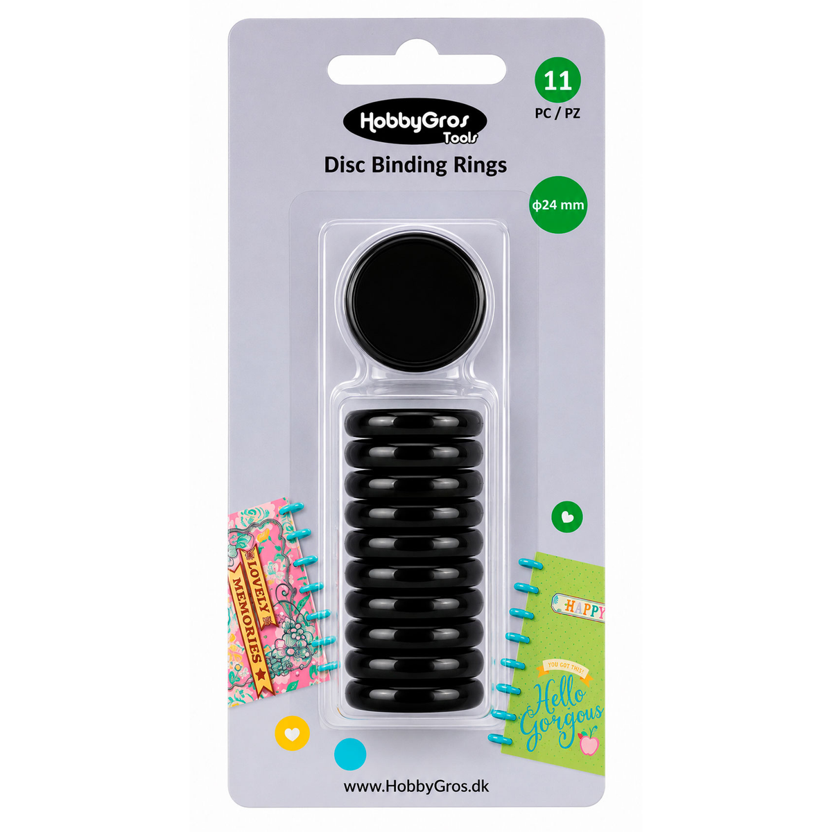 Disc Binding Rings Black