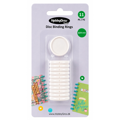 Disc Binding Rings White