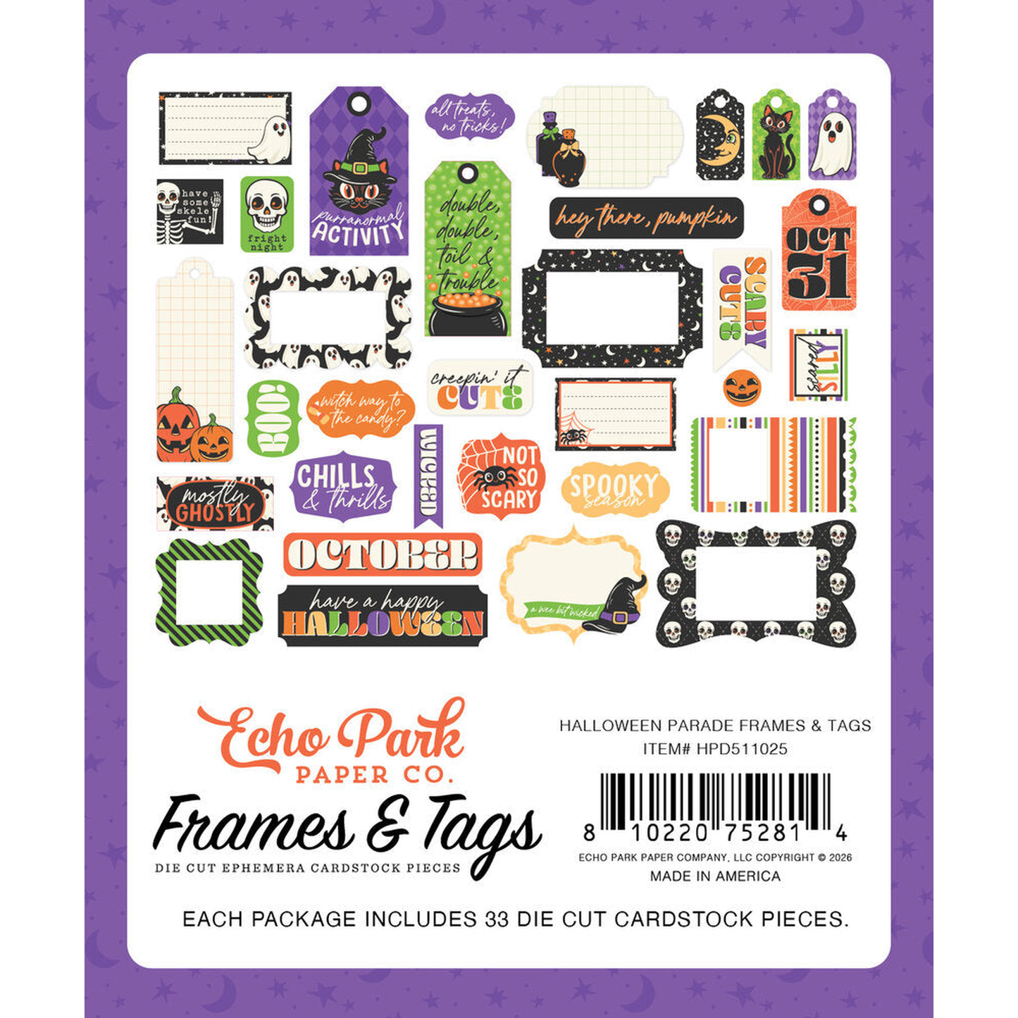 Halloween Parade Frames & Tags