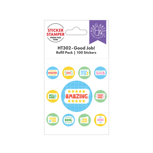 Sticker Stamper Refill Pack Good Job