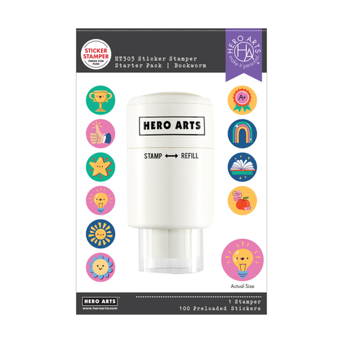 Sticker Stamper Starter Pack Bookworm
