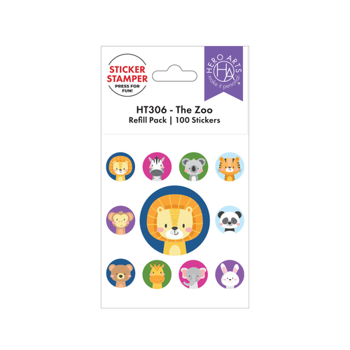 Sticker Stamper Refill Pack The Zoo