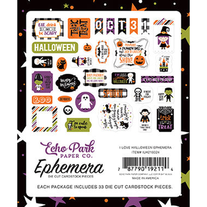 I Love Halloween Ephemera