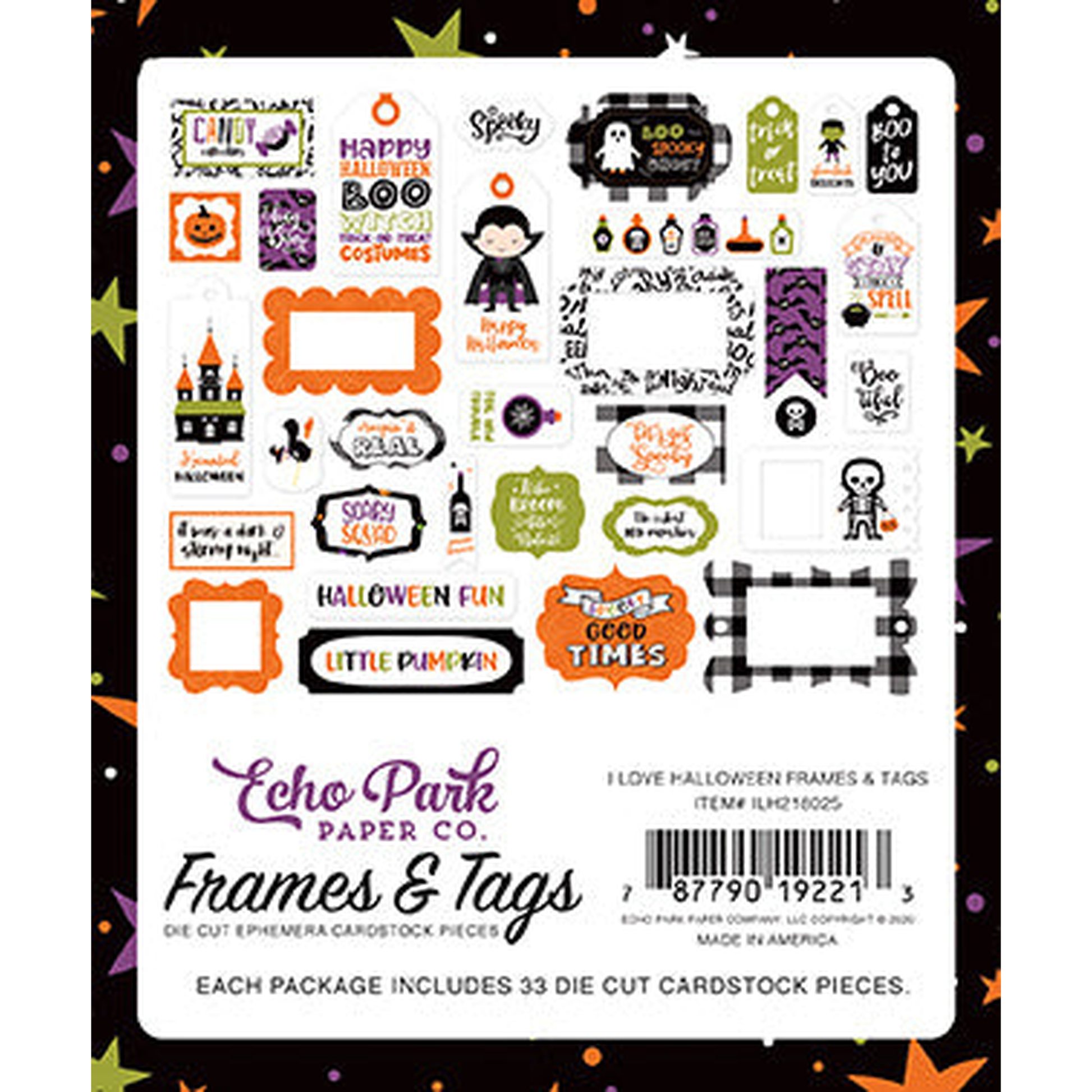 I Love Halloween Frames & Tags