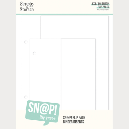 SN@P! Flip Page 4x6/6x8 Inch Binder Inserts