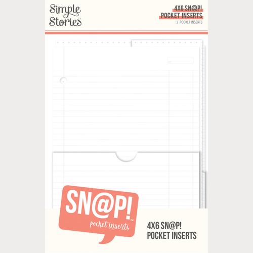 SN@P! Pocket 4x6 Inch Binder Inserts