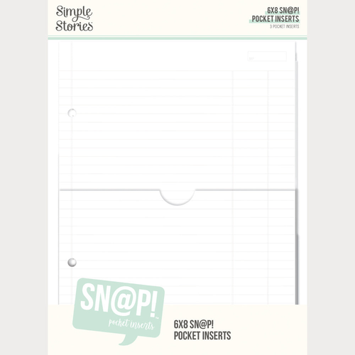 SN@P! Pocket 6x8 Inch Binder Inserts