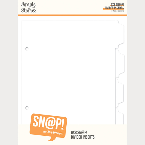 SN@P! Divider 6x8 Inch Binder Inserts