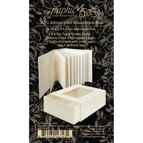 ATC Album with Matchbook Box Ivory