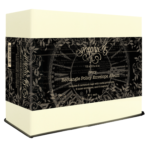 Rectangle Policy Envelope Album Ivory
