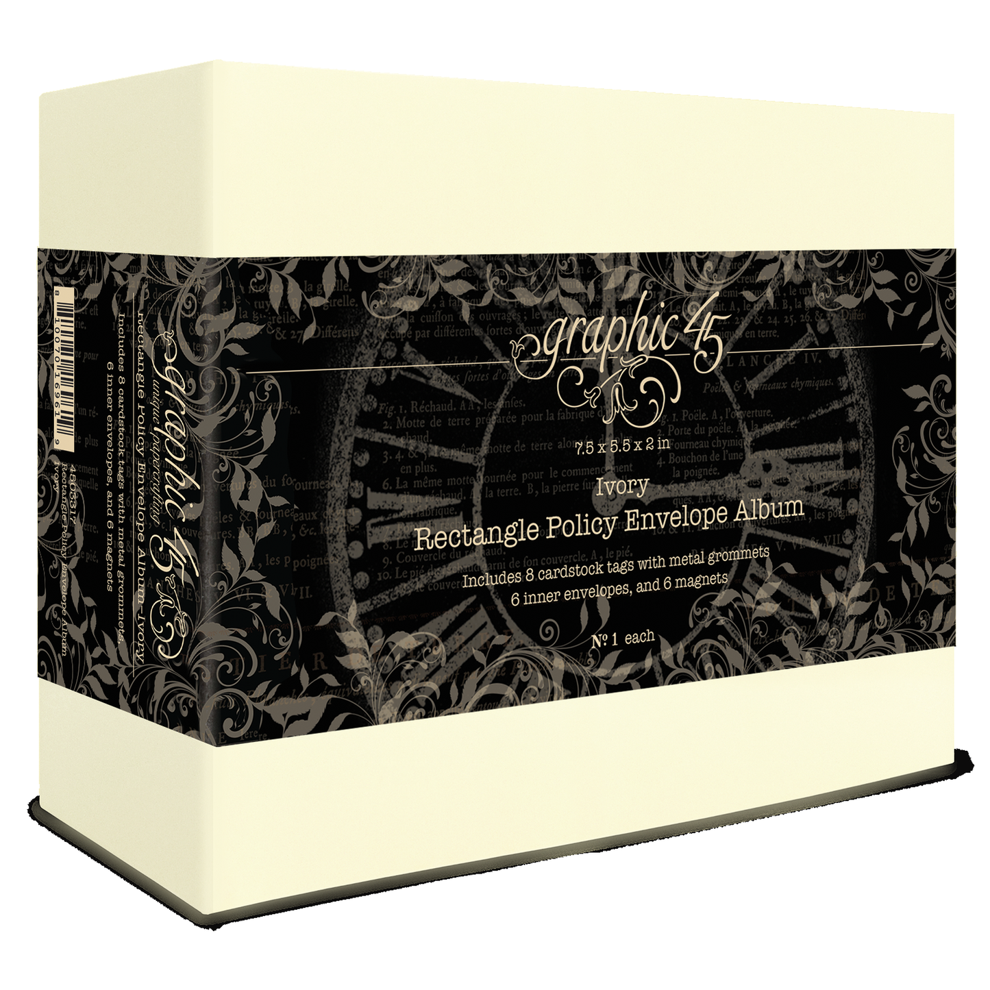 Rectangle Policy Envelope Album Ivory