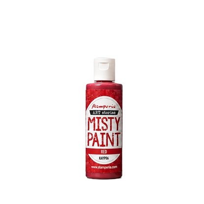 Art Stories Misty Paint Red