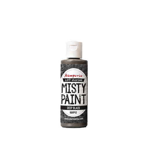 Art Stories Misty Paint Deep Black
