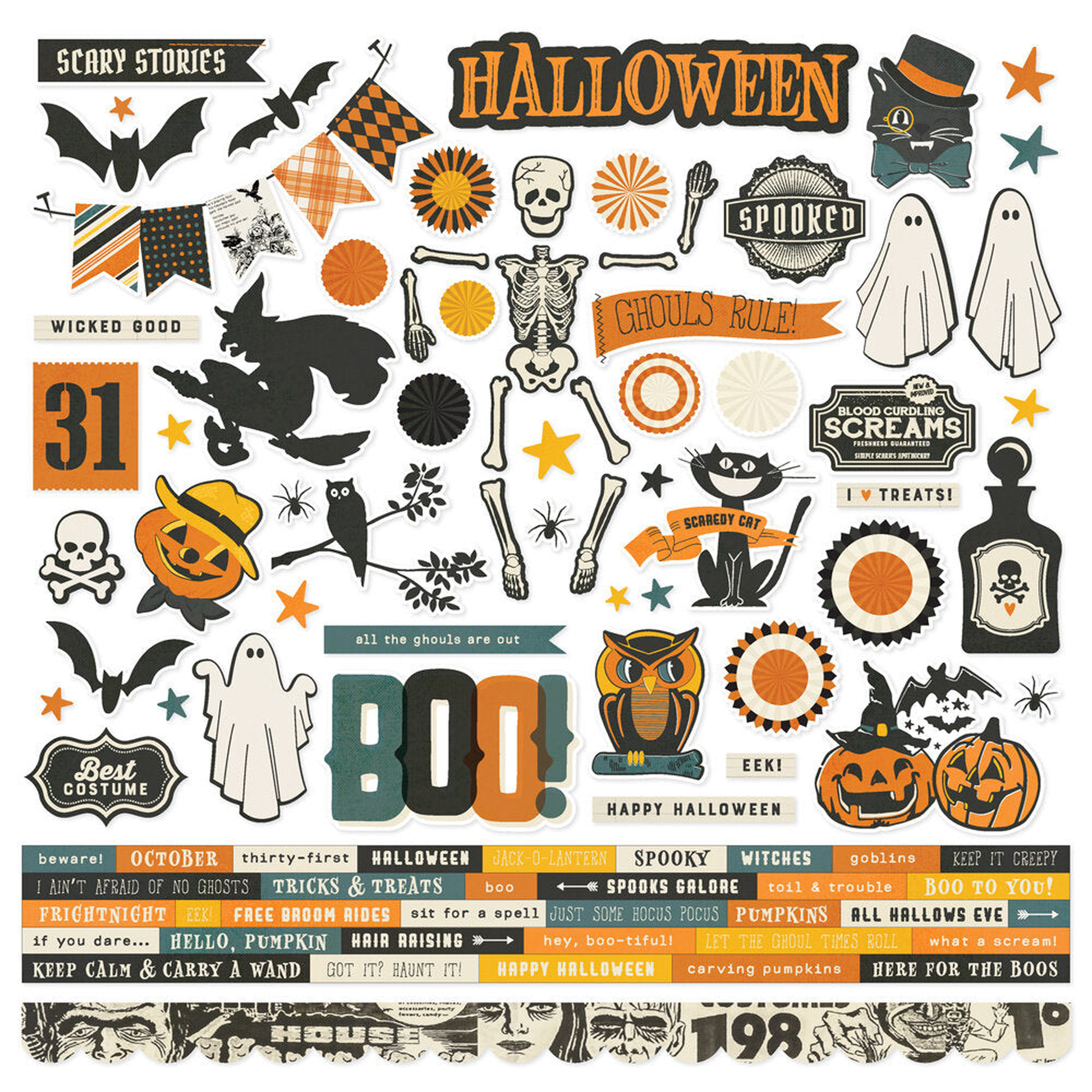 Simple Vintage Scary Stories Collection Kit
