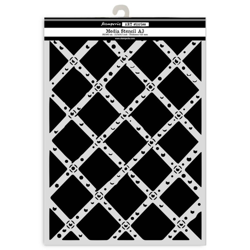 Art Stories - Diamond Grid Pattern