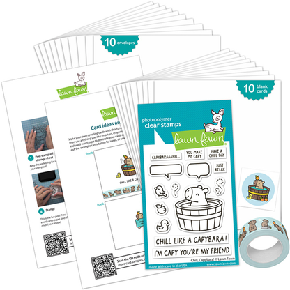 Chill, Capybara! Kids Cardmaking Kit Mini