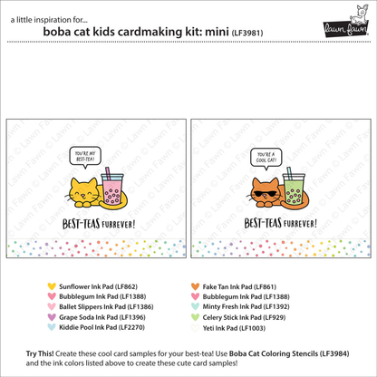 Boba Cat Kids Cardmaking Kit Mini