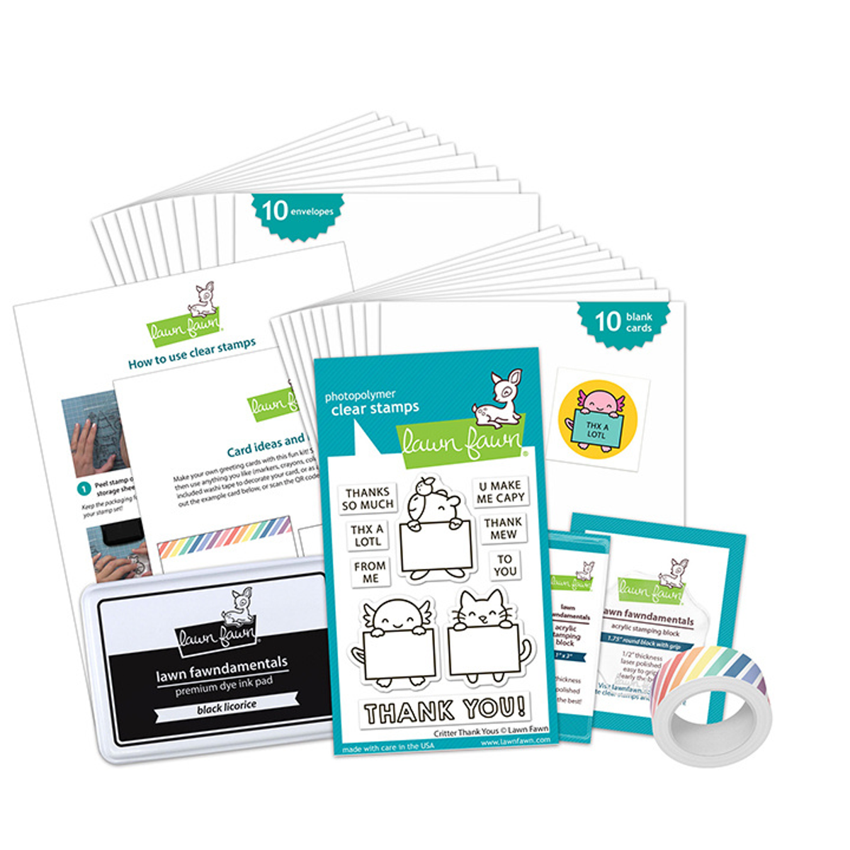 Critter Thank Yous Kids Cardmaking Kit