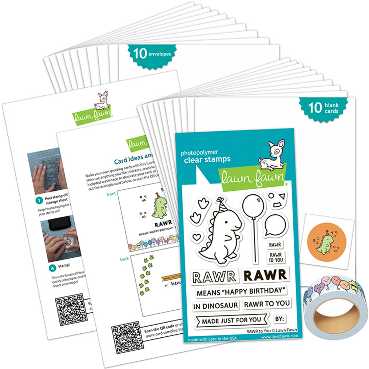 Rawr To You Kids Cardmaking Kit Mini