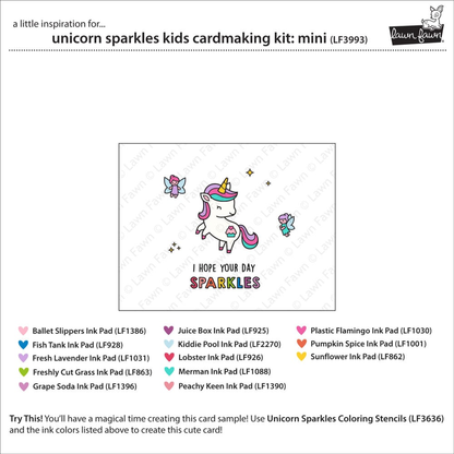 Unicorn Sparkles Kids Cardmaking Kit Mini