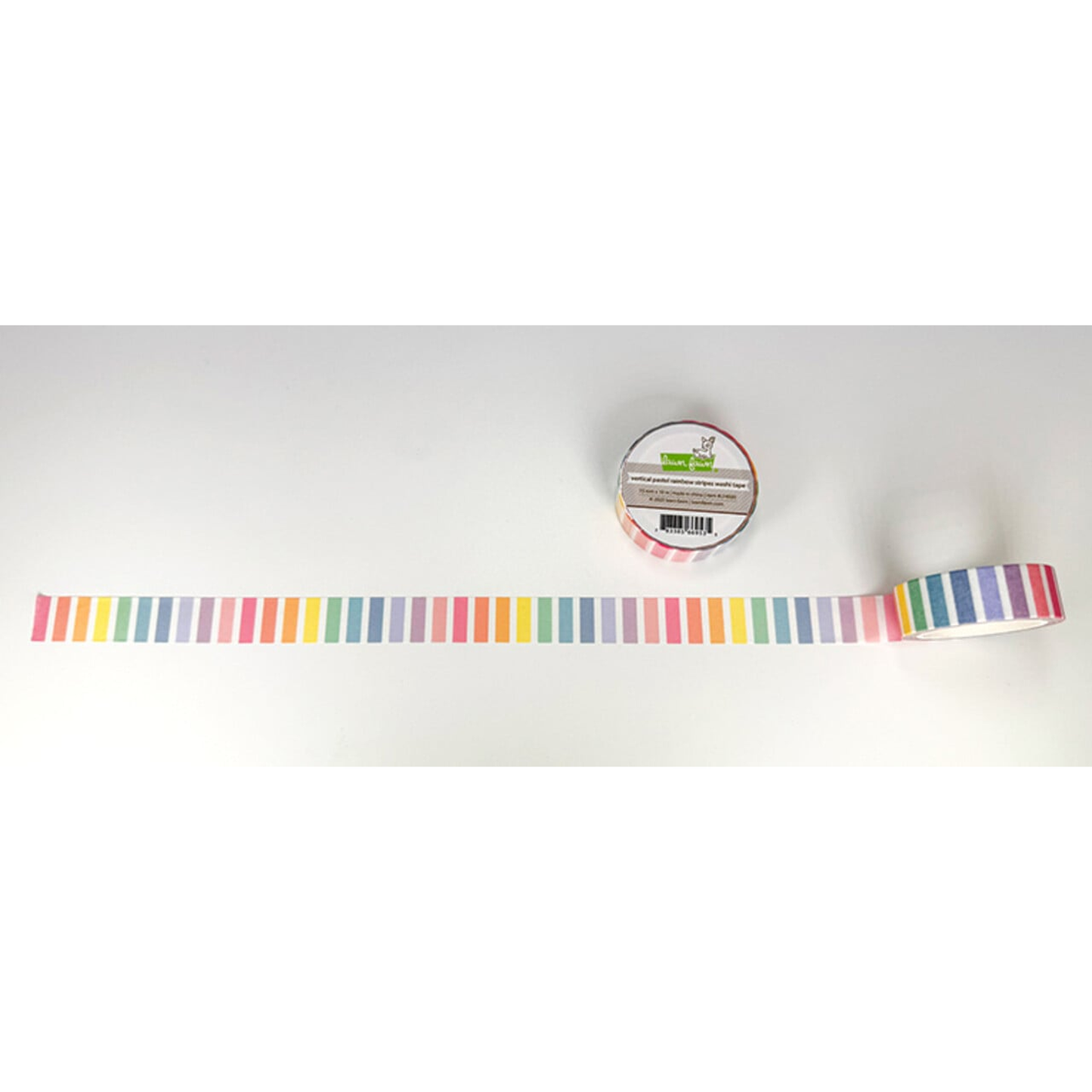 Vertical Pastel Rainbow Stripes