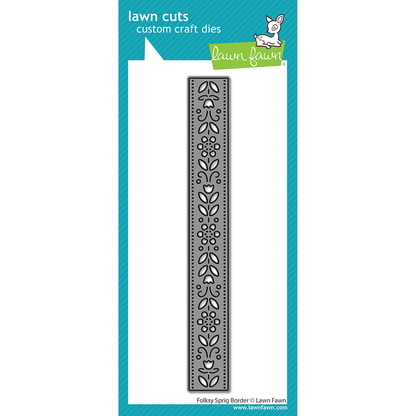 Folksy Sprig Border Stand-Alone Lawn