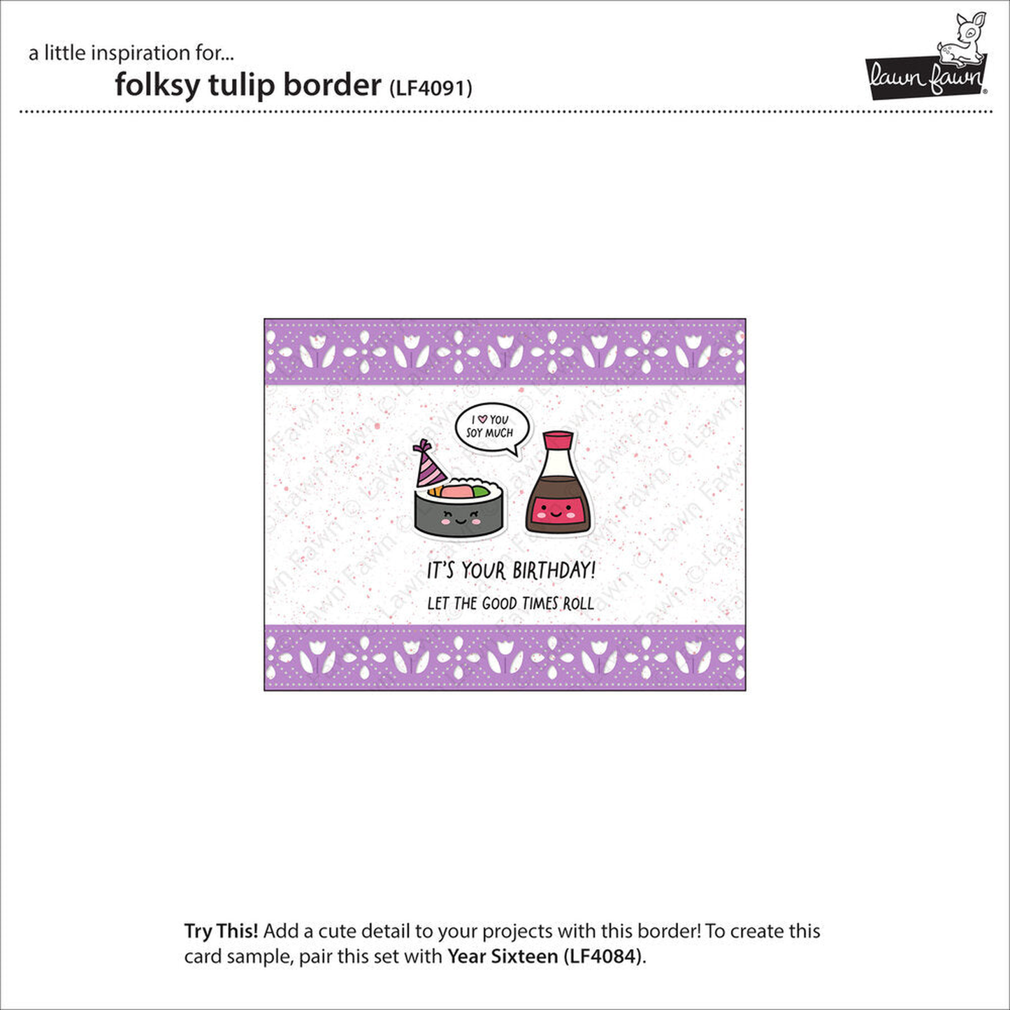Folksy Tulip Border