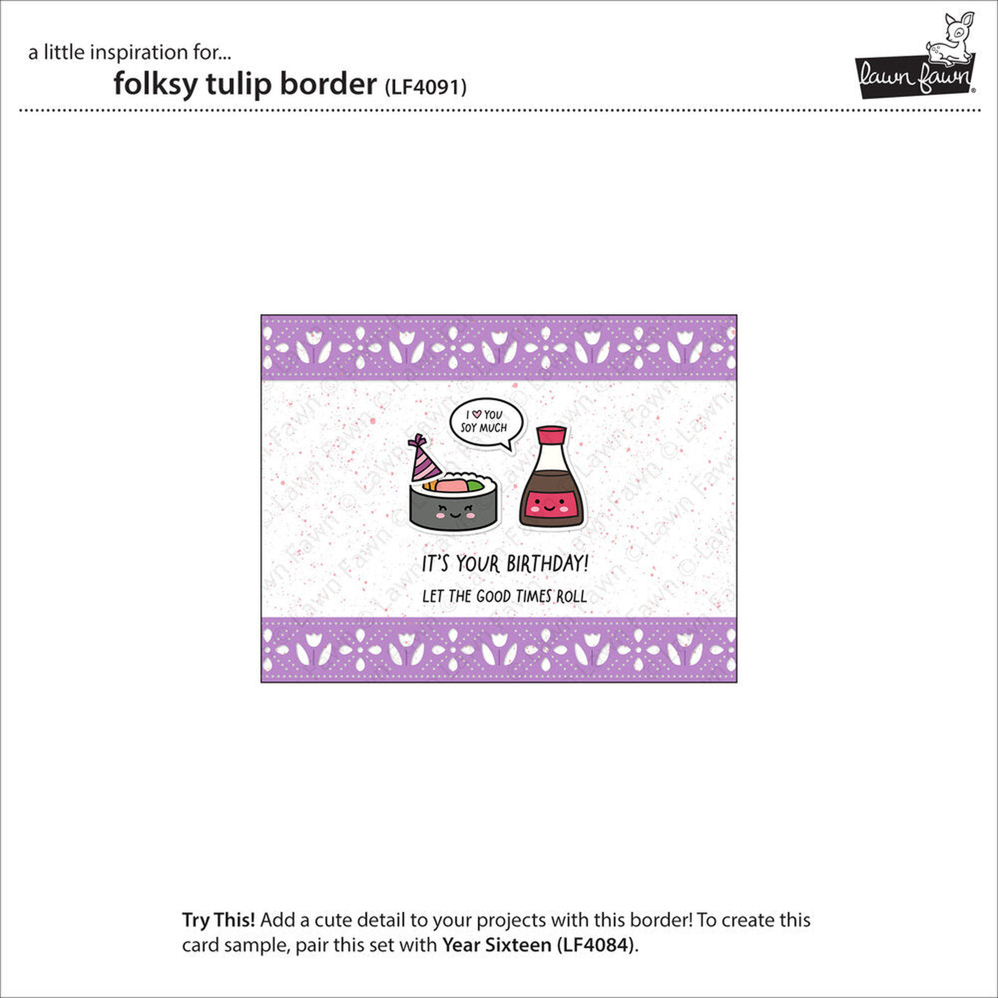 Folksy Tulip Border