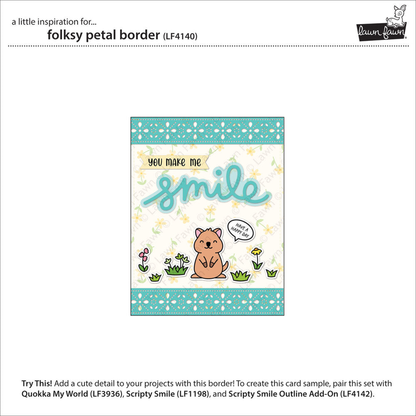 Folksy Petal Border