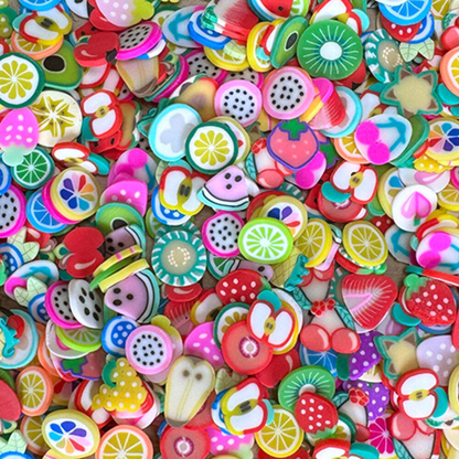 Mixed Fruit Clay Pieces Tiny Treasures