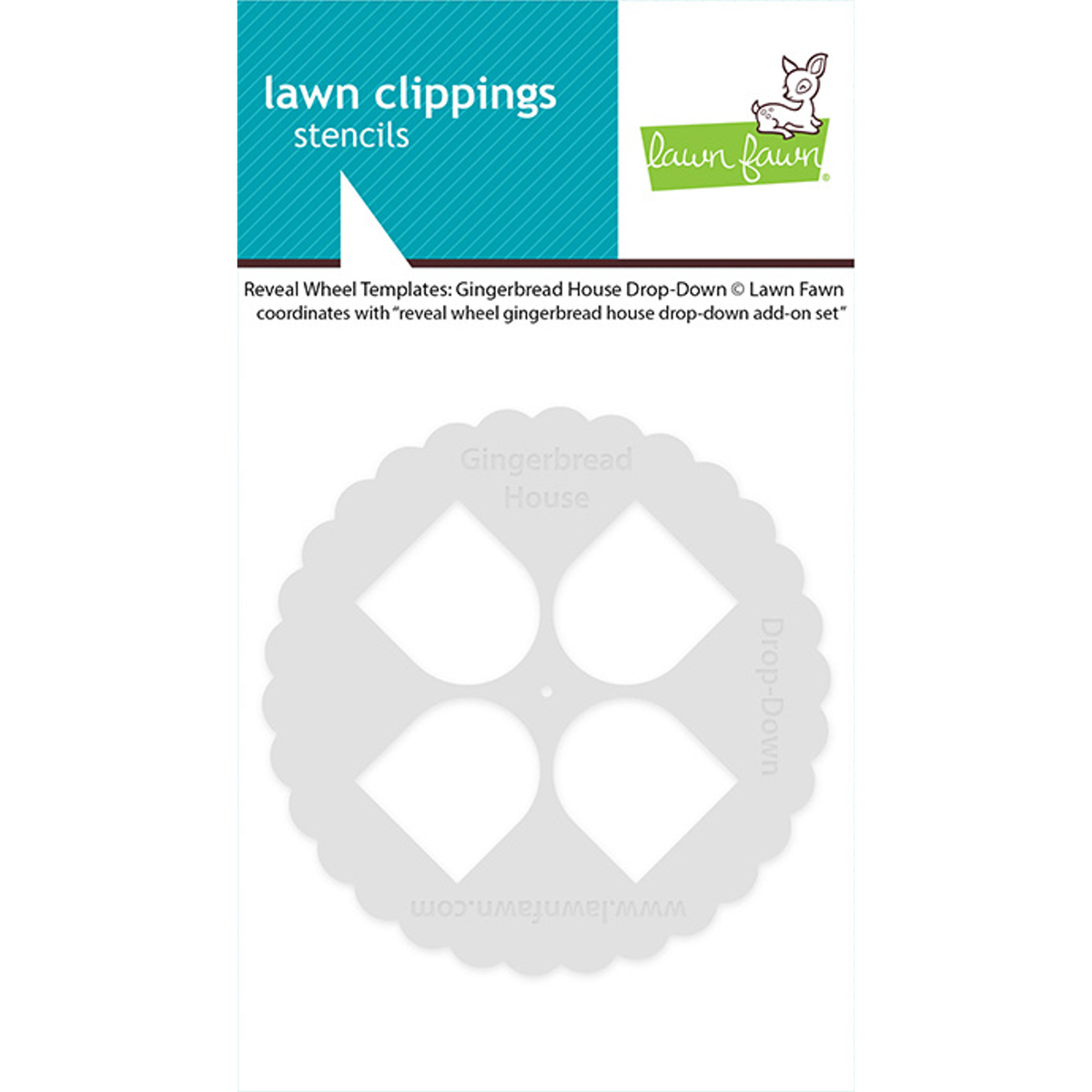 Reveal Wheel Templates Gingerbread House Drop-Down