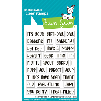 Henry's Build-A-Sentiment Dog