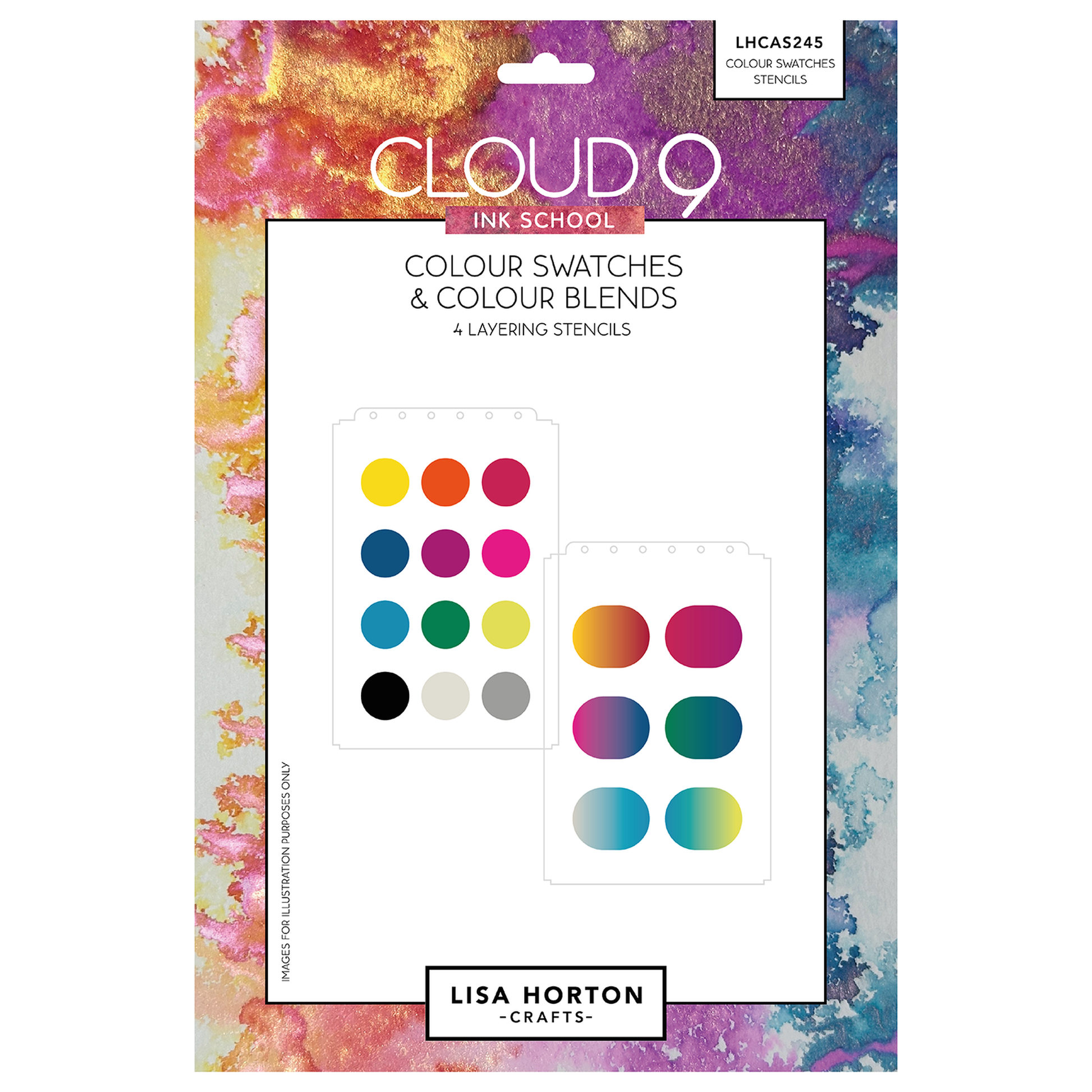 Cloud 9 Ink School Colour Swatches & Colour Blends